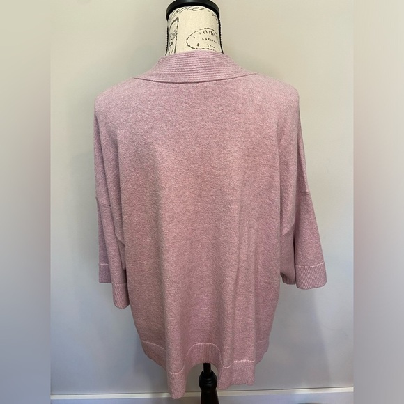 J. Jill V-neck‎ short sleeve mauve sweater Size XL petite - Picture 4 of 7